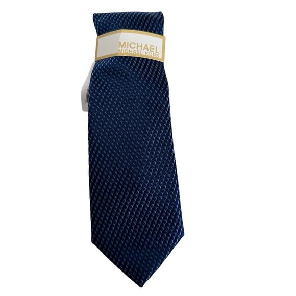 MICHAEL Michael Kors Other - Michael Michael Kors Blue Tonal Zig Zag Tie